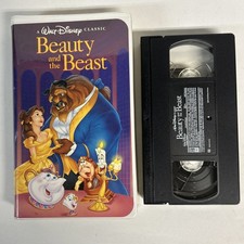 Beauty and the Beast VHS Disney Clamshell Black Diamond Acceptable-G Condition