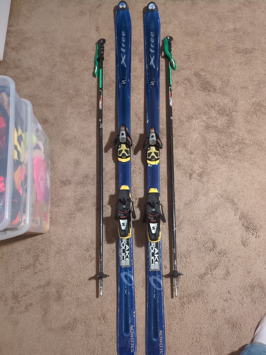 Salomon X-FREE 8 185cm Skis With Salomon 900S Bindings And