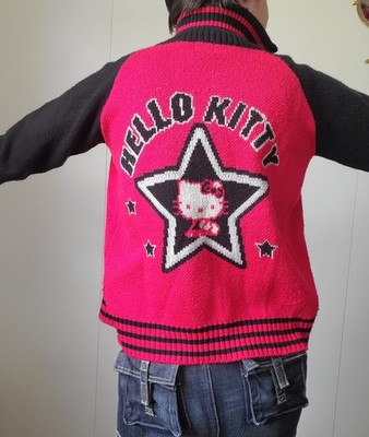Collectors Vintage 2001 Exclusive Chunky Knit Star Hello Kitty Sanrio Smiles Zip