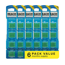Flosser Refill Heads Mint Plaque Remover Shred Resistant 28ct 6 Pack PFAS Free