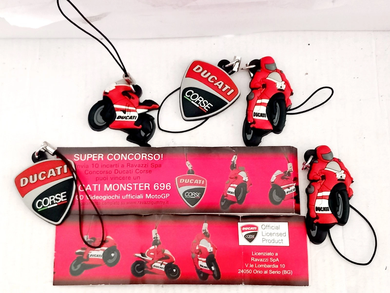 SORPRESINE EXTRA KINDER SERIE MOTO DUCATI MONSTER PORTACHIAVI ENTRA & SCEGLI RAR