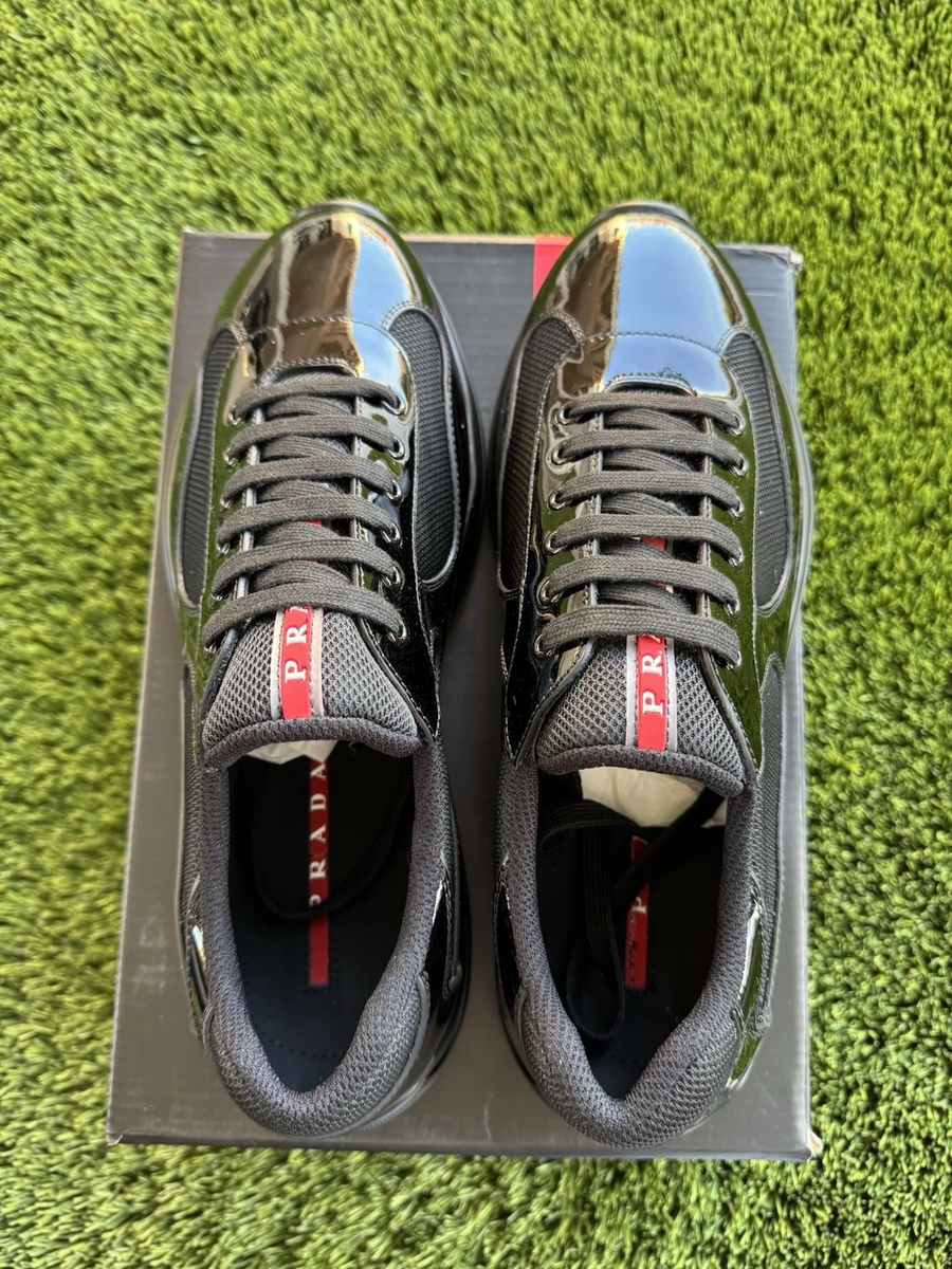 PRADA America's Cup Black Men's Comfortable Sneakers | eBay