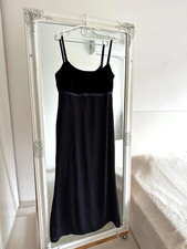 Vintage Velvet Maxi Dress: 90s Purple Evening Gown