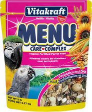 Menu Premium Parrot Food - Vitamin-Fortified - Macaw, Conure, and Parrot Food