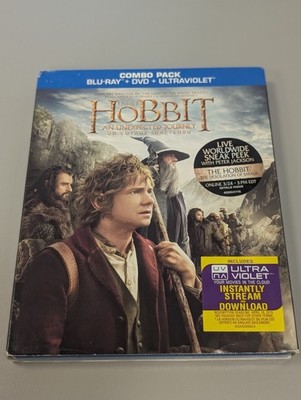 The Hobbit: An Unexpected Journey (Blu-ray, 2012) Complete W/ Slip Cover New
