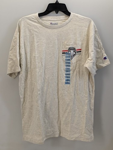 Champion New Mexico Lobos Vintage Pocket Tee Oatmeal Heather Large Relaxed Fit