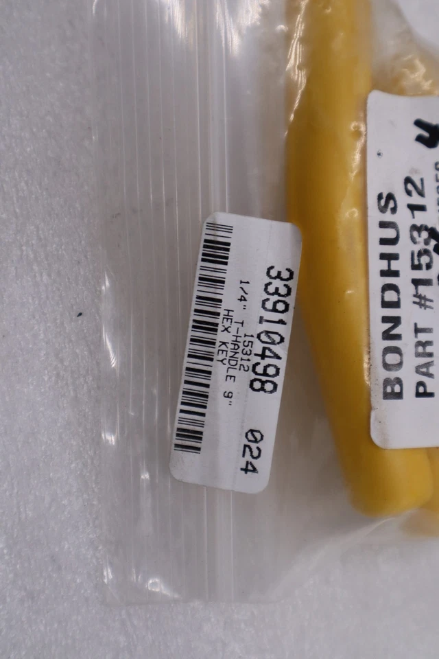 LOT OF 4 - Bondhus 15312 1/4" Hex Tip T-Handle with ProGuard Finish STOCK H1151A - Image 3 of 3