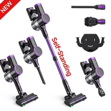 Lubluelu 35kPa Free-Standing Vacuum Cleaner Powerful Lightweight Cordless Stick