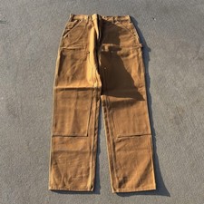 Carhartt Pants NWT Mens 36x34 Brown Loose Duck Double Knee Work Utility Canvas