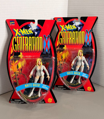 2 X-Men Toybiz Generation X White Queen Emma Frost 1996 Action Figure NEW SEALED