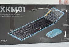 ProtoArc Foldable Keyboard and Mouse XKM01 Folding Wireless Keyboard Mouse Combo