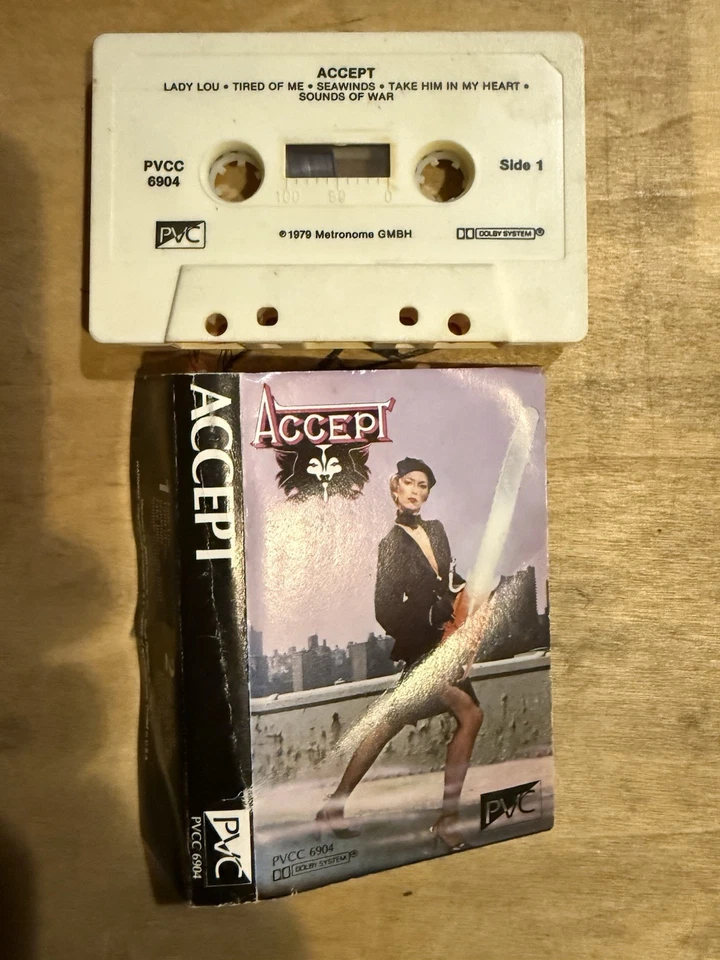 Accept Breaker Cassette Classic Heavy Metal Hard Rock German Foto 3 de 4