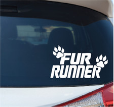Funny Toyota 4runner Fur Runner Dog Car Decal Sticker