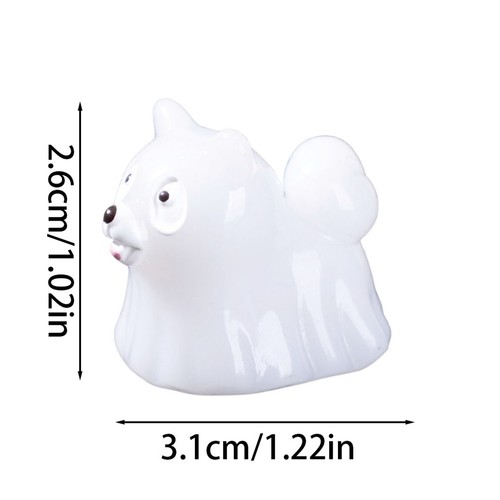 Halloween Decorations Dog Desktop Ornament Glow In The Dark Resin Figurine Pet - Picture 26 of 36