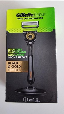 Gillette Labs Rasierer mit Peelingstab Black and Gold Edition