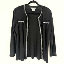 Misook Cardigan Women s XL knit blazer jacket office business workwear career