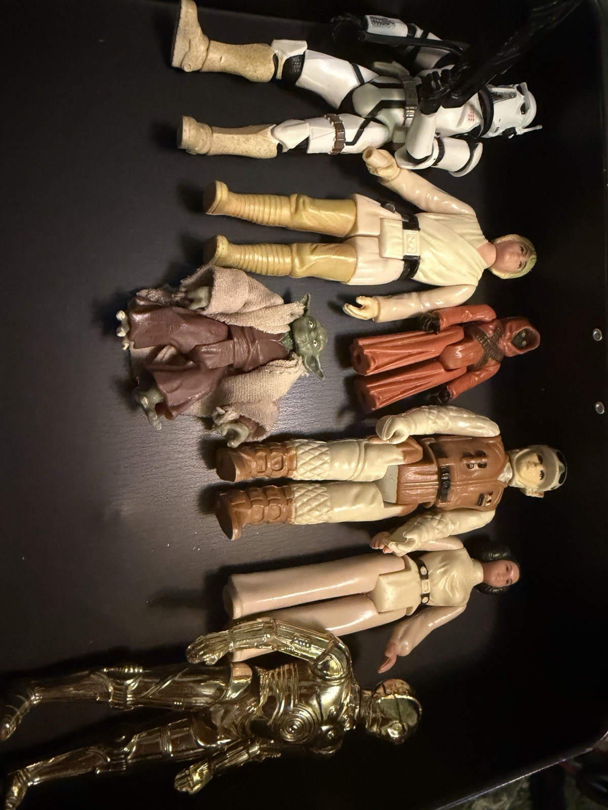 S & Vehicles Lot Luke Skywalker, Leia, Millennium Falcon