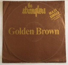 THE STRANGLERS..GOLDEN BROWN  GERMAN 1982 LIBERTY 12” SINGLE..variation