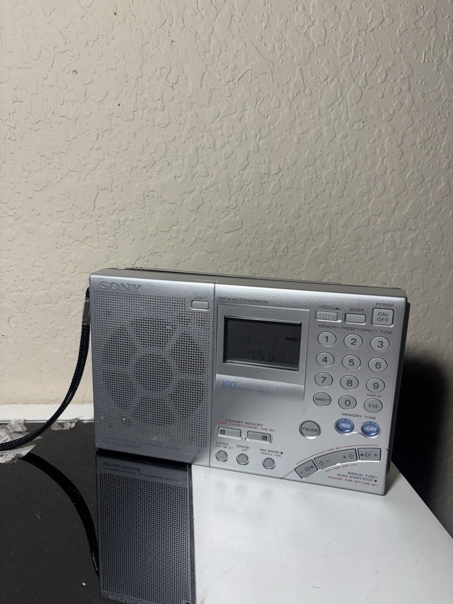 Sony ICF-SW7600GR World Band Receiver AM/FM/SW/LW Radio Portable