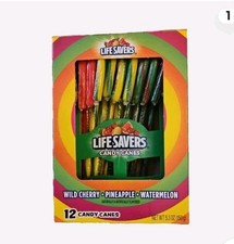 Lot of 2 LIFE SAVERS Candy Canes 12ct 5.3oz Per Box New Sealed Packages