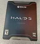 Halo 5 Guardians Limited Edition Steelbook Microsoft Xbox One 2015 CIB Tested