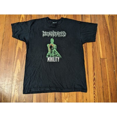 Decapitated Nihility VTG Black Mens Death Metal Shirt Fruit of the Loom Tag  L