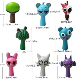 24pcs Sprunki Action Figures Set, Music Game Collectible Dolls,