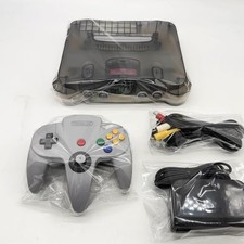 Nintendo 64 Console Jusco Exclusive Clear Black Tested Working JAPAN