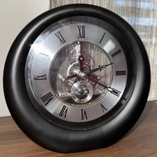 Interactive Gear Desktop Clock Black 7” Home, Office, or Desk Clock