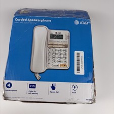 AT T CL2909 Corded Speakerphone with Caller ID  Large LCD - Open Box