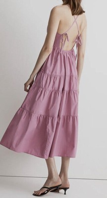 chinese dress ladies Madewell Women's Stripe Tiered Maxi Dress, Blue/White Stripe, 6 at Amazon  Women's Clothing store