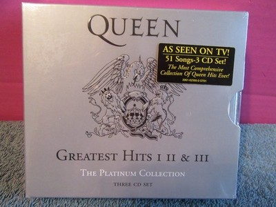 Queen 3 cd greatest hits 1 2 3 NEW 51 songs platinum mercury bohemian bites dust