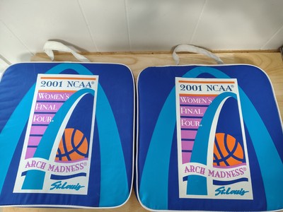 (2) Vtg 2001 NCAA Final Four Seat Cushion St. Louis Women's March Madness 