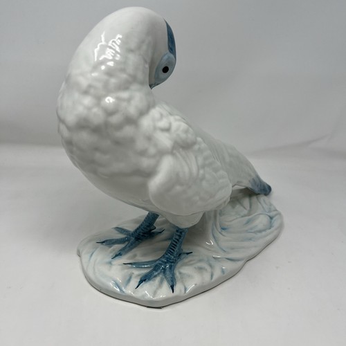 Nora Fenton Large White Blue Pheasant Bird Statue Italy Numbered 105/91A - Picture 6 of 15