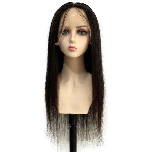 28" Silk Base Full Lace Wig Human Hair 5”x4.5“ Silk Top Straight Brazilian Remy - Image 2 of 4