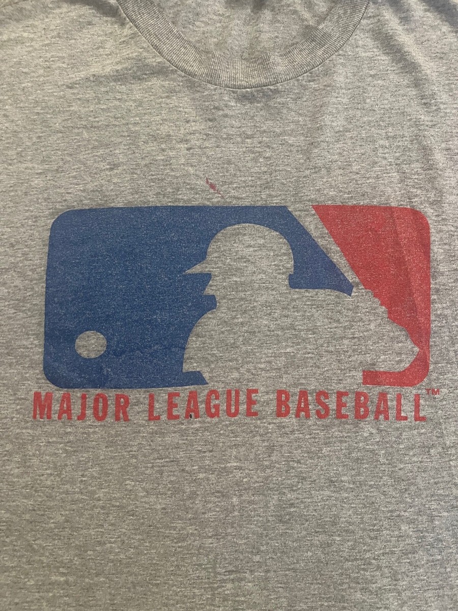 VINTAGE Major League Baseball MLB Shirt Adult Large L Gray