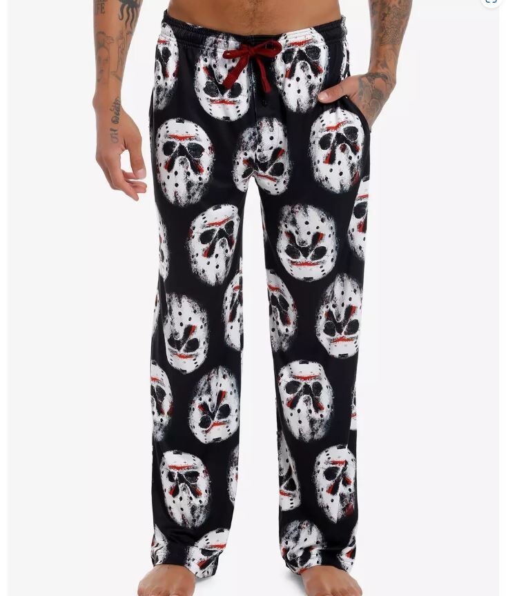 パンツ Jason Friday The 13th Pajama Pants Extra Large Jason Voorhees Mask Sleep