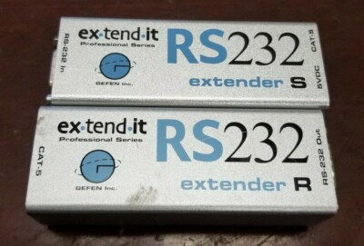 Gefen ex-tend-it RS232 Serial Port Extender EXT-RS232 Sender Receiver Set
