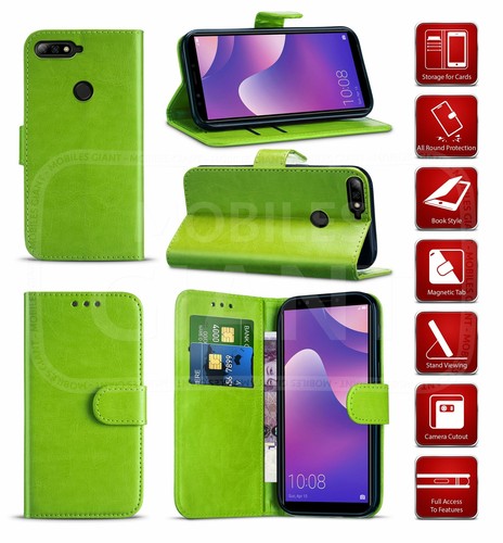For Samsung Galaxy A60 Wallet Case Card Slot Leather Phone Case & Tempered Glass - Picture 7 of 50