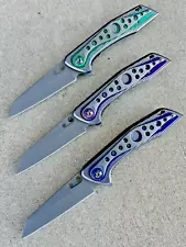 (WHOLESALE LOT x 9) ElitEdge Fighter Plane Spring Assisted Pocket Knife - A109