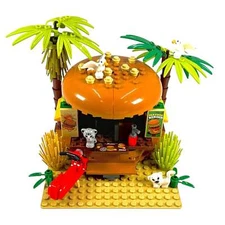 Paradise Burger Building Blocks Set | General Jim's Toys & Bricks | GJ-PB