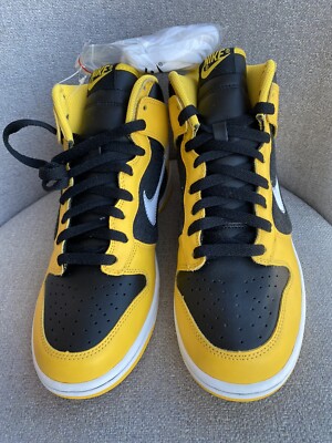 DS Nike Dunk High - Varsity Maize White Black - Size 8.5 (2006) - 309432 711