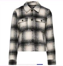 Only Lou Check Jacket Size 14 Rrp £49.99 New With Tags