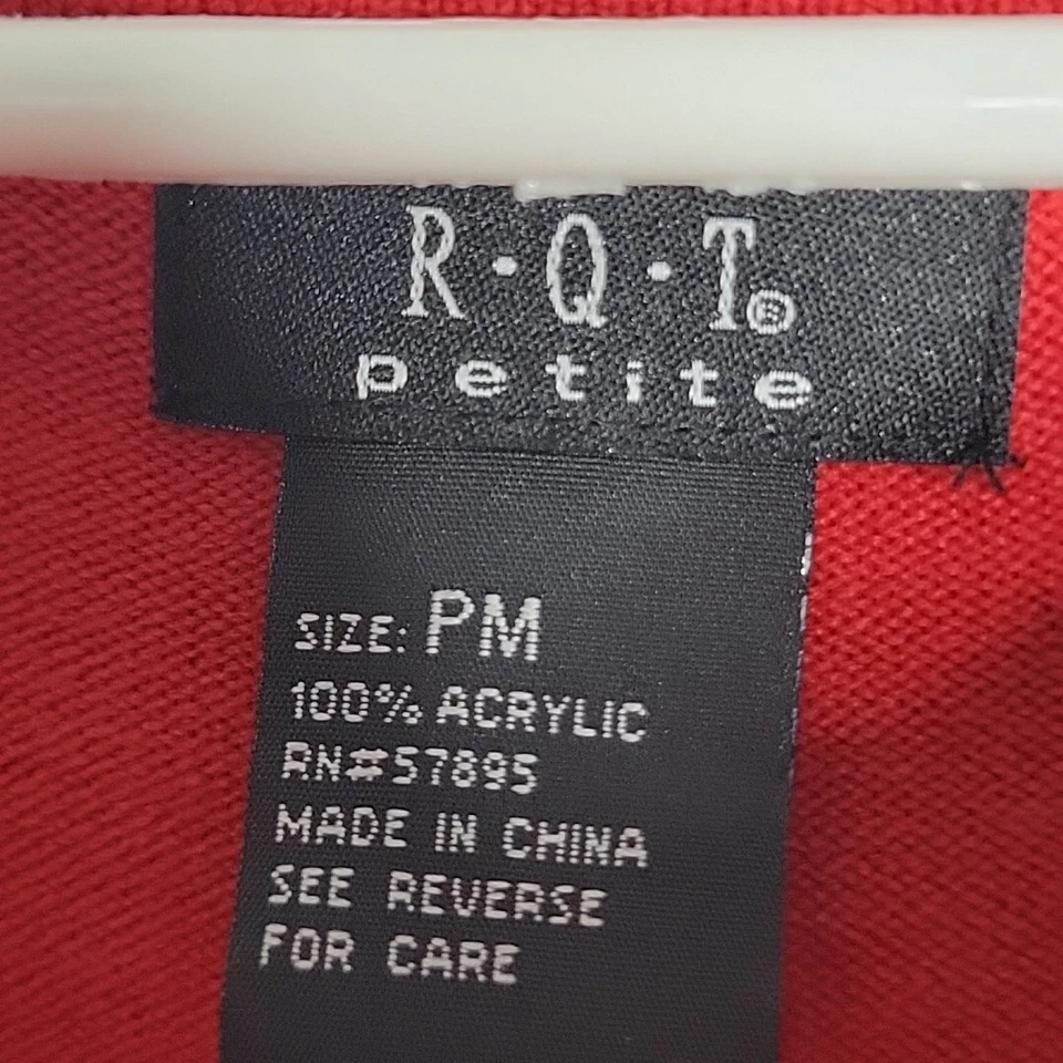 Suéter Suave Pullover RQT ~ Talla PM ~ Rojo ~ Manga Larga Foto 3 de 4