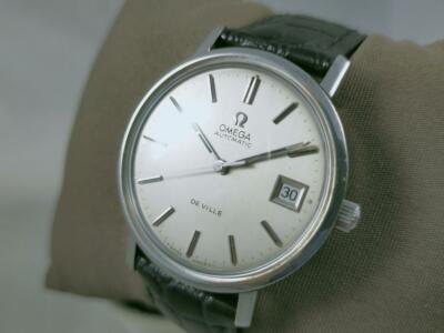 Authentic Omega Deville Steel Auto Men's Watch Silver Dial
