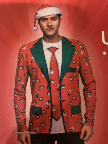 Men's Ugly Christmas Sweater Jacket 