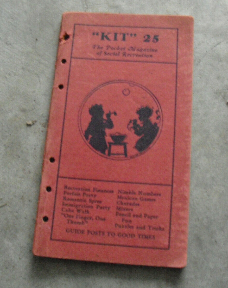 Vintage 1931 Booklet Kit 25 Pocket Magazine of Social