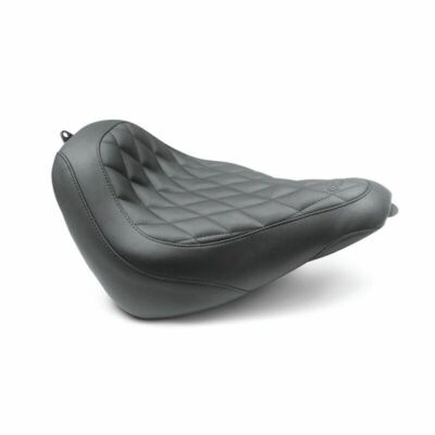 Mustang Motorcycle Seat for 18-21 Harley Softail Slim - Black Wide Tripper Solo