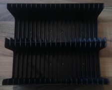 Black MiniDisc tray Holds 40 discs in cases storage/holder/stand/rack/box