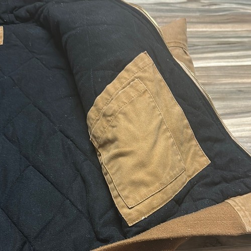 Dri-Duck 5020 Cheyenne Hooded Quit Lined Work Jacket Brown Men’s Large - Picture 7 of 16